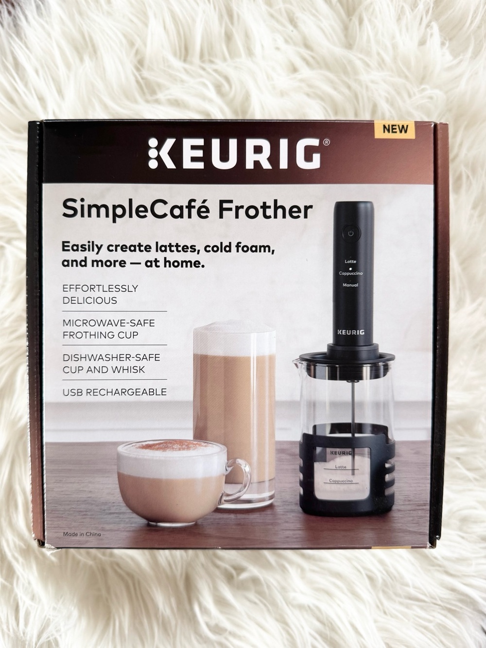 NIB KEURIG Simple Cafe Frother-great for the home barista!